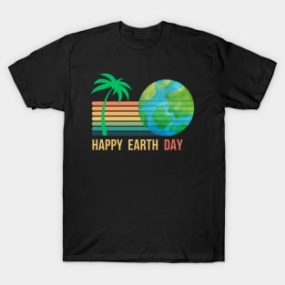 RETRO SUNSET EARTH DAY T-Shirt